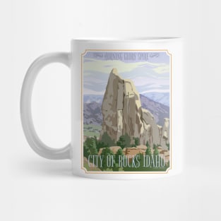 City of Rocks Idaho Travel Poster Mug